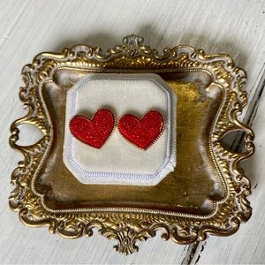 Druzy Heart Earrings